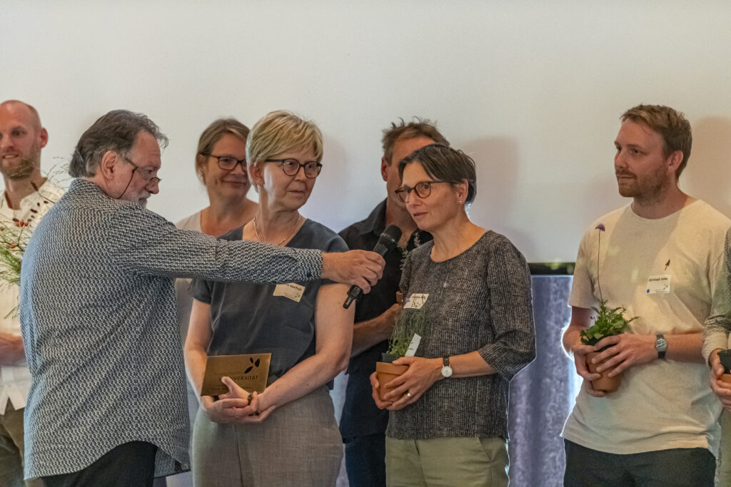 Victor Condrau im Gespräch mit Christine Neff vom Jurapark Aargau