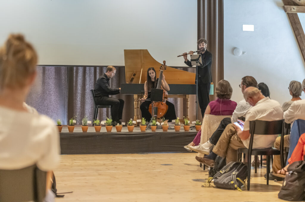 Das Ensemble BREZZA begleitet die Preisverleihung musikalisch.